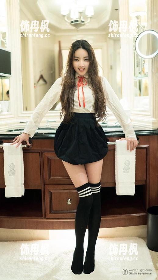 TuiGirl推女郎 - 图集分享：在赵纹清的浴室，隔着屏幕我都能闻到香皂味！