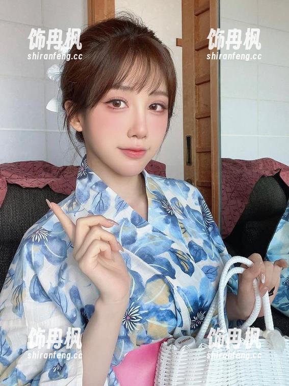浴衣美图合集，水淼aqua的清新造型，难得夏天可以这么可爱！